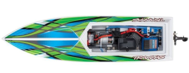 TRX38104-8GRN Blast Elektro Rennboot TRAXXAS weiß/grün 23-Zoll Brushed
